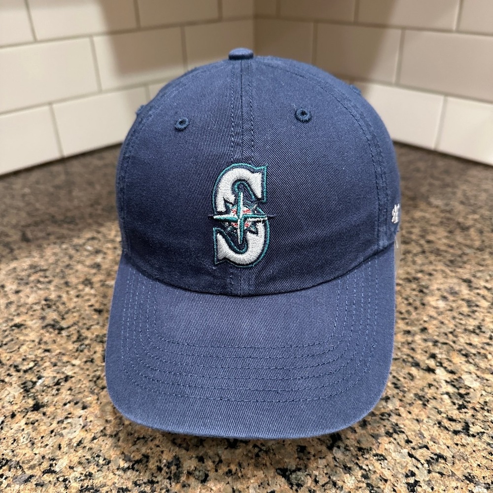 Seattle Mariners '47 Clean Up Baseball Cap Small Navy Green MLB Hat‎